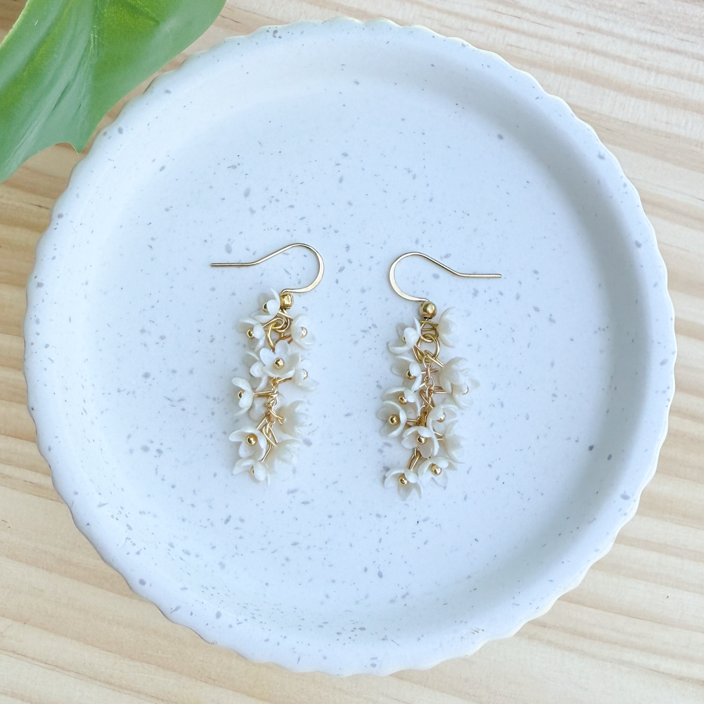 Wisteria: white