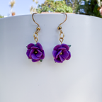 Violet flower dangles