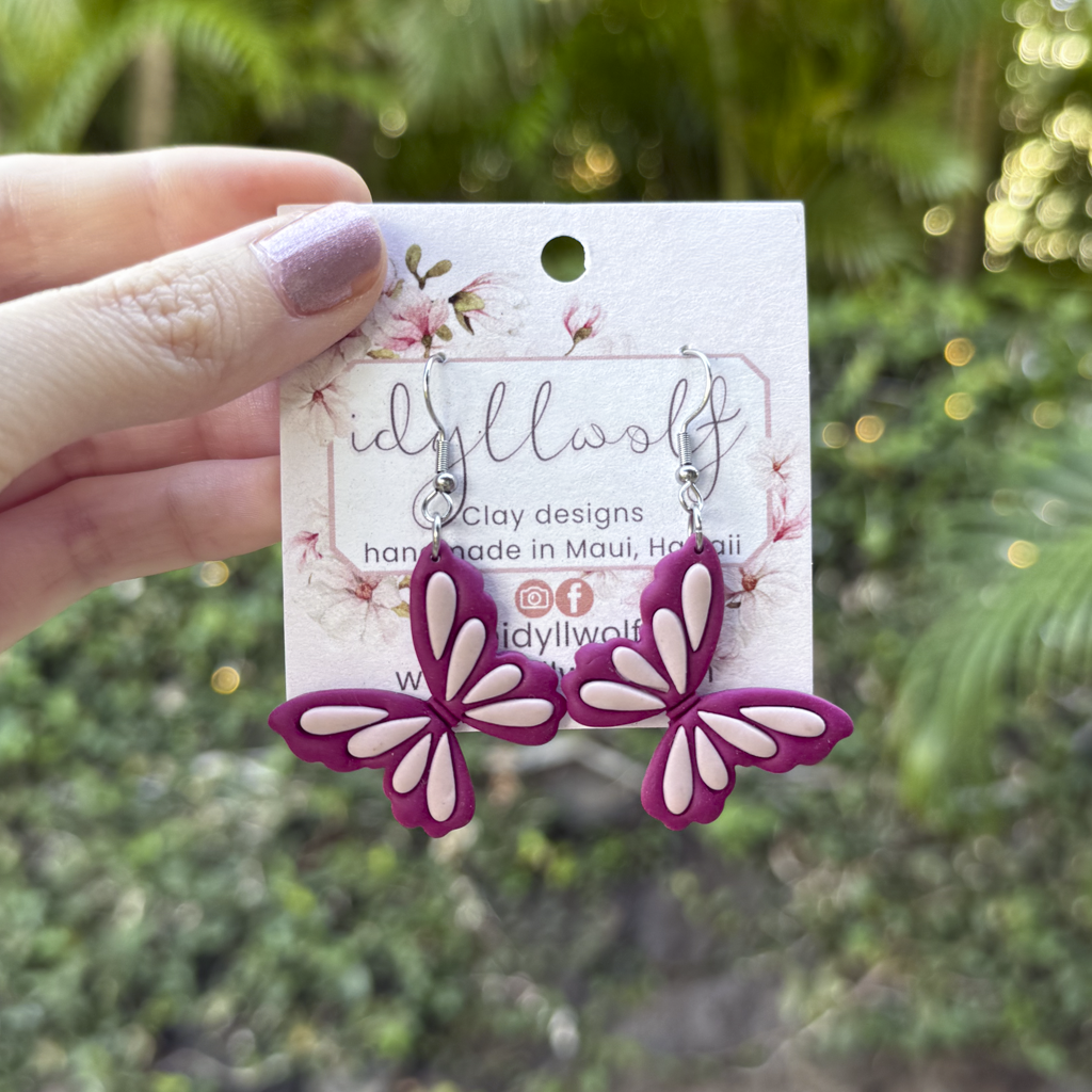 Unique purple butterflies