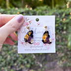 Black & gold flower butterflies