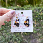 Black & gold flower butterflies