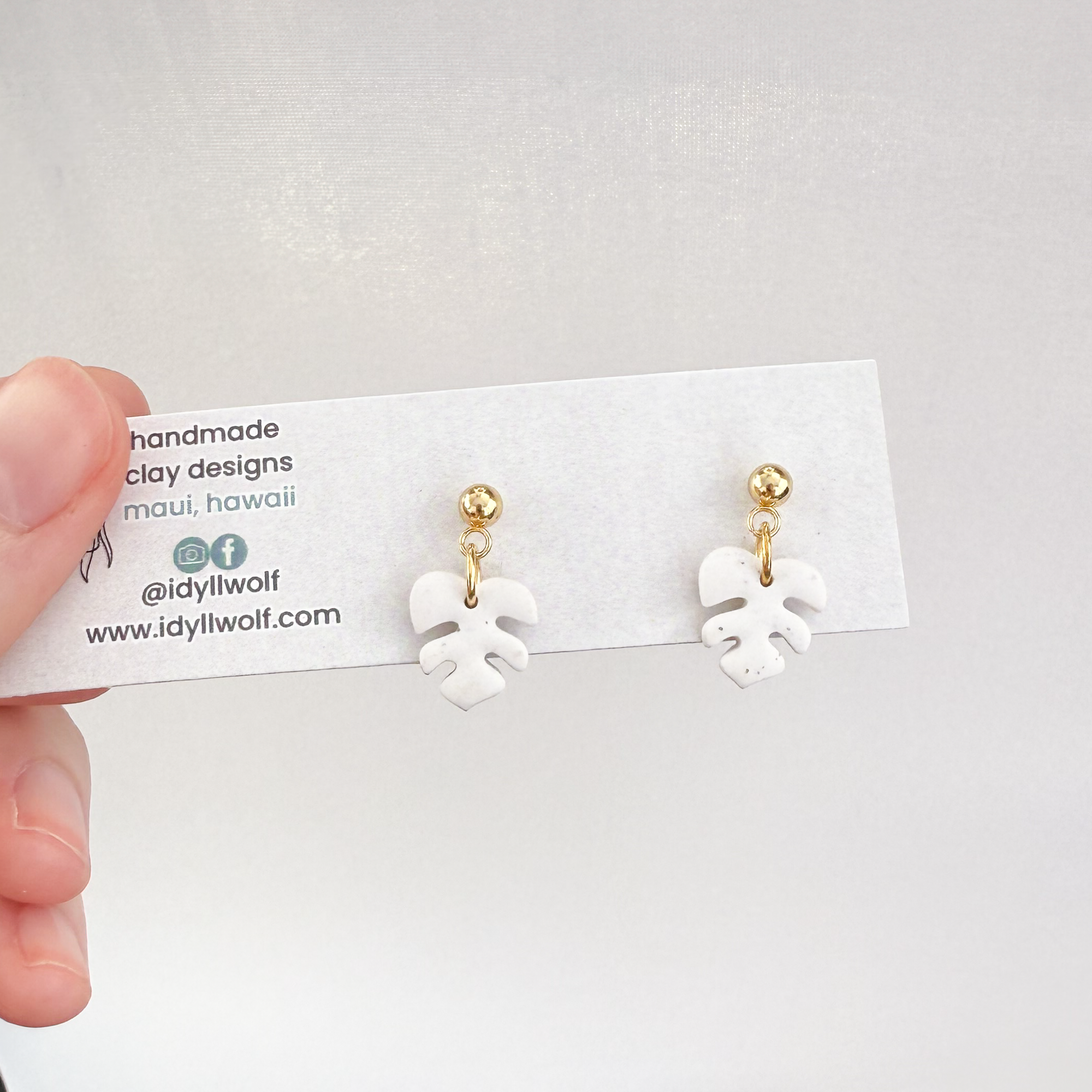 Mini monstera dangles, multiple colors